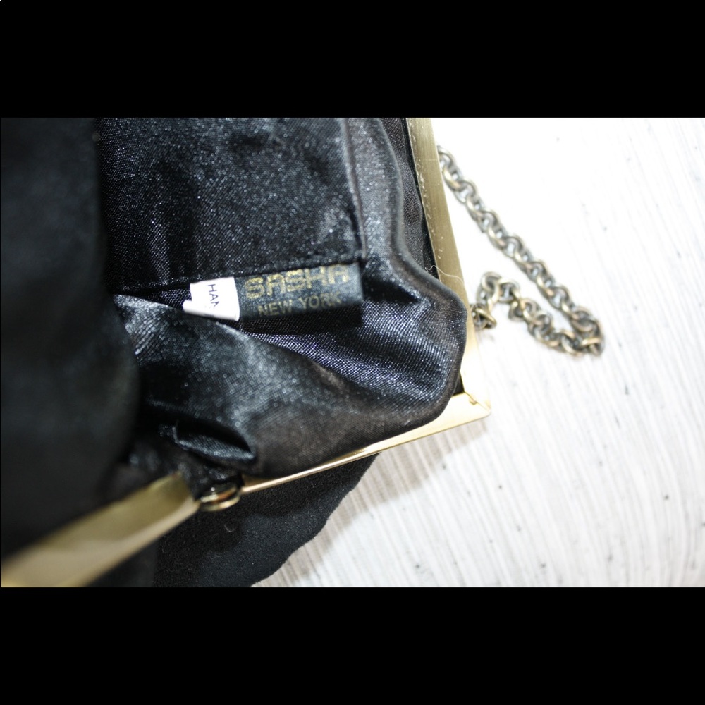 Vintage SASHA New York black clutch - Picture 4 of 6